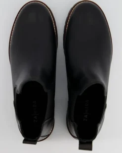 A7619-10 Chelsea Boots in Schwarz