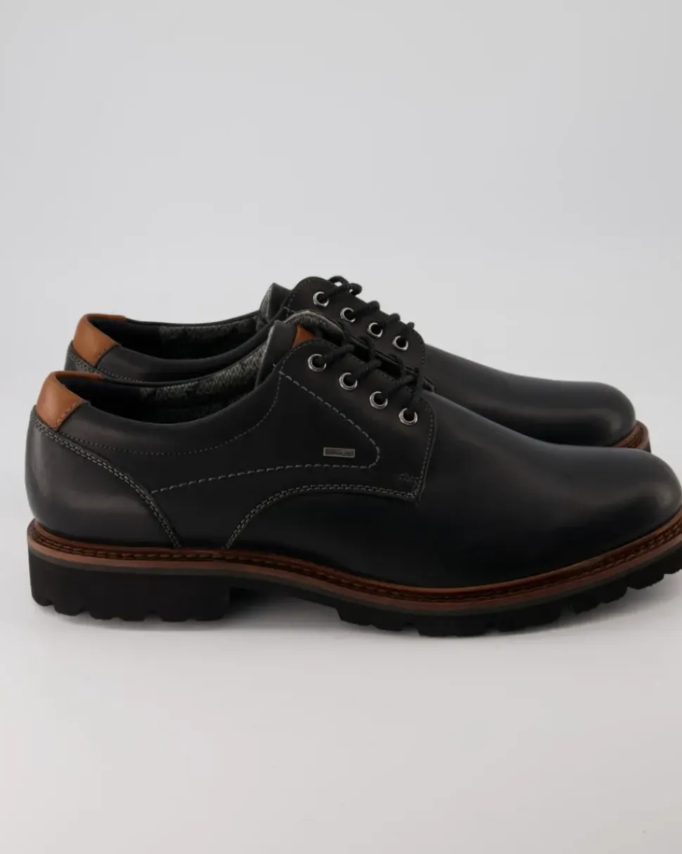 Adalrik-703-Tex-H Schnürschuhe in Schwarz