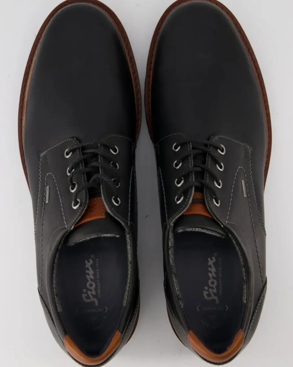 Adalrik-703-Tex-H Schnürschuhe in Schwarz