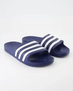 Adilette Aqua Pantoletten in Blau