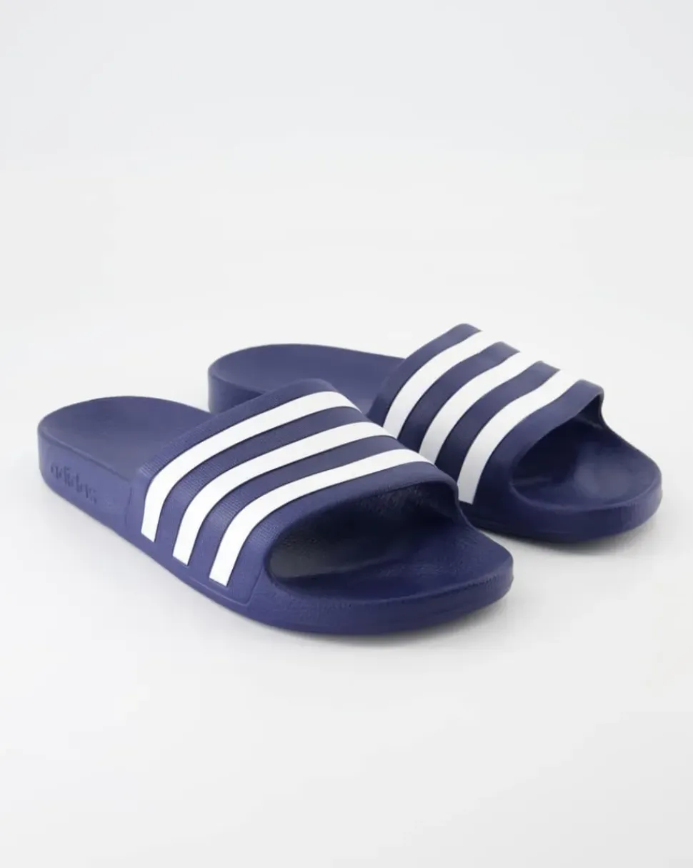 Adilette Aqua Pantoletten in Blau