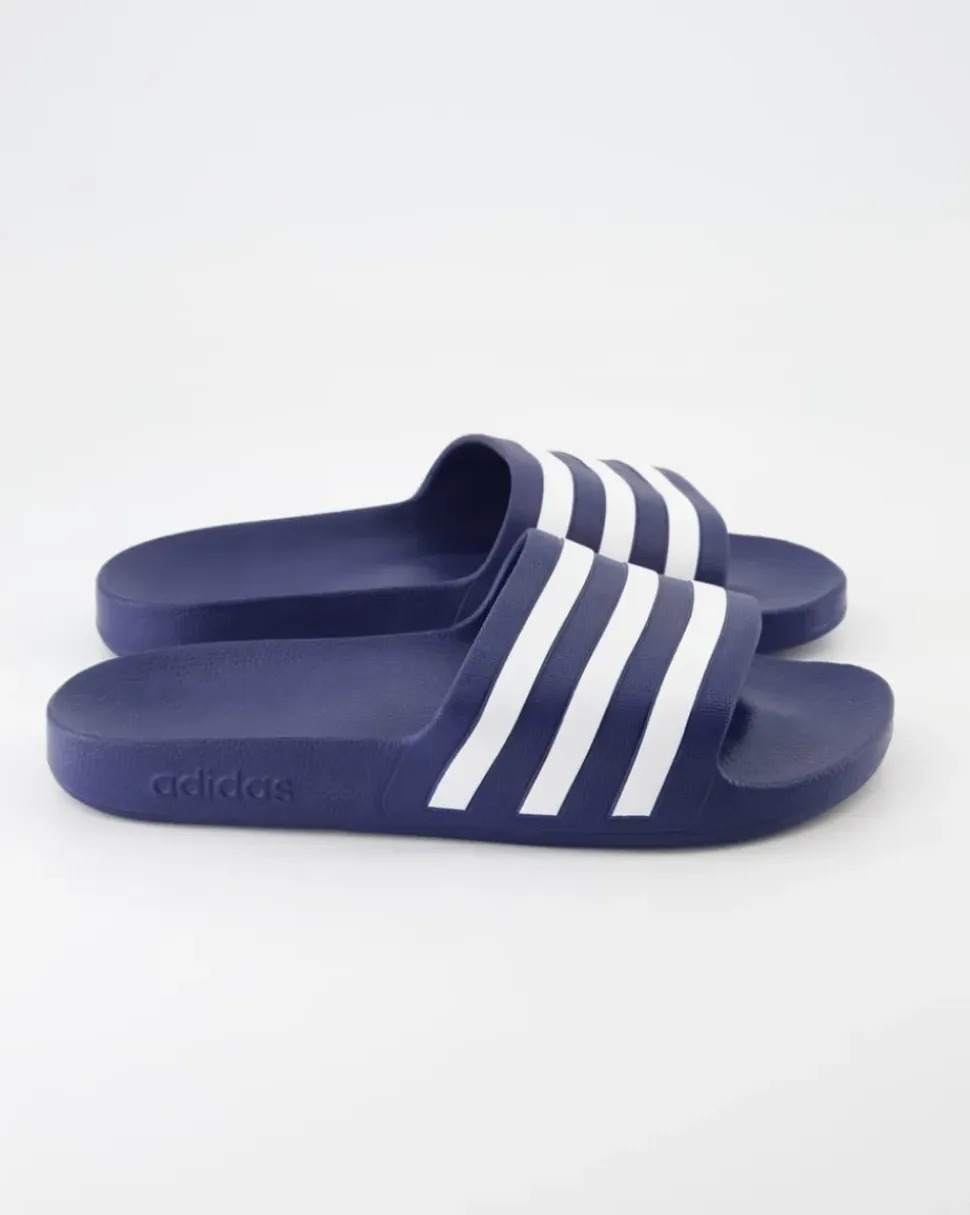 Adilette Aqua Pantoletten in Blau