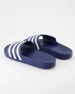 Adilette Aqua Pantoletten in Blau