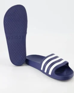 Adilette Aqua Pantoletten in Blau