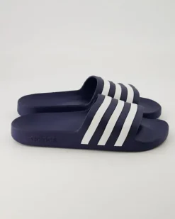 Adilette Aqua Pantoletten in Blau