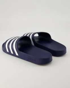 Adilette Aqua Pantoletten in Blau