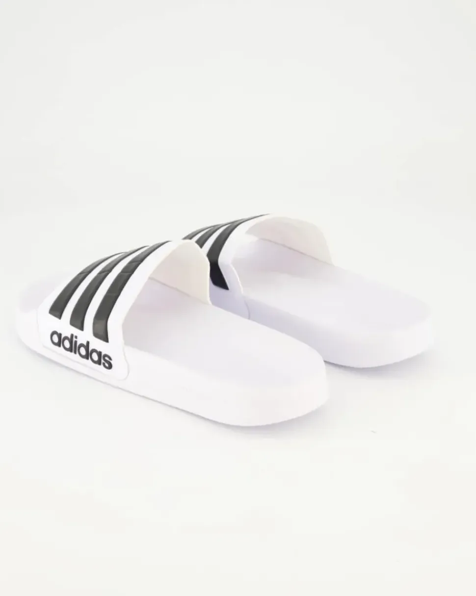 Adilette Shower Pantoletten in Weiß