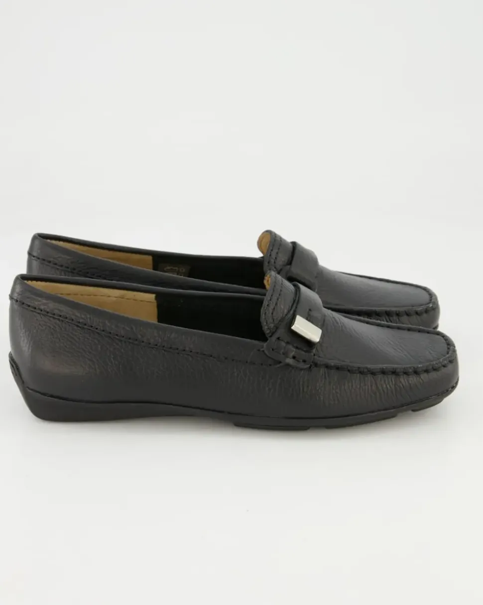 Albany Mokassins in Schwarz