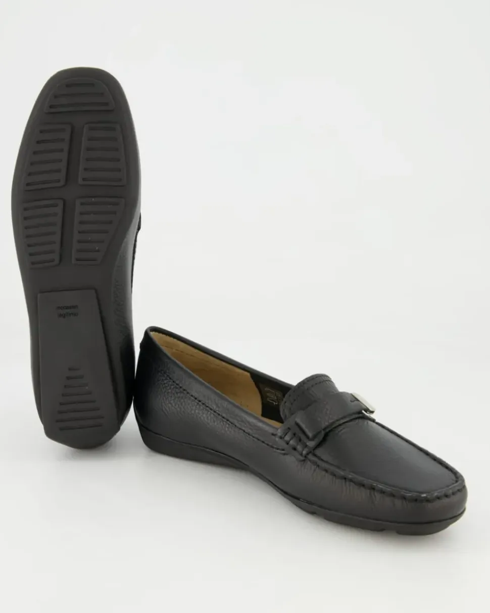 Albany Mokassins in Schwarz