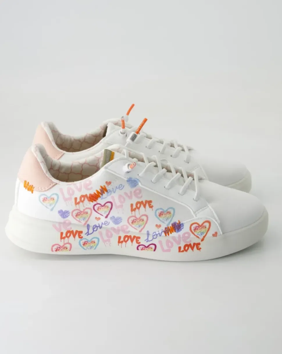 Alexa Love multicolor Sneaker in Weiß