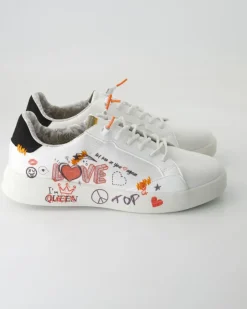 Alexa Love multicolor Sneaker in Weiß