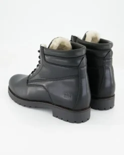 A7638-26 Schnürstiefel in Schwarz