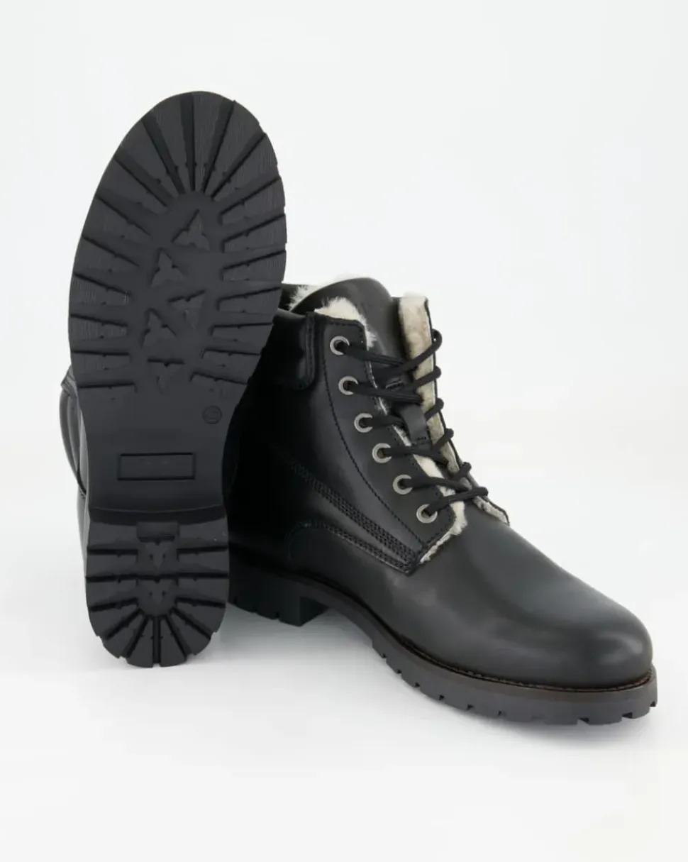 A7638-26 Schnürstiefel in Schwarz