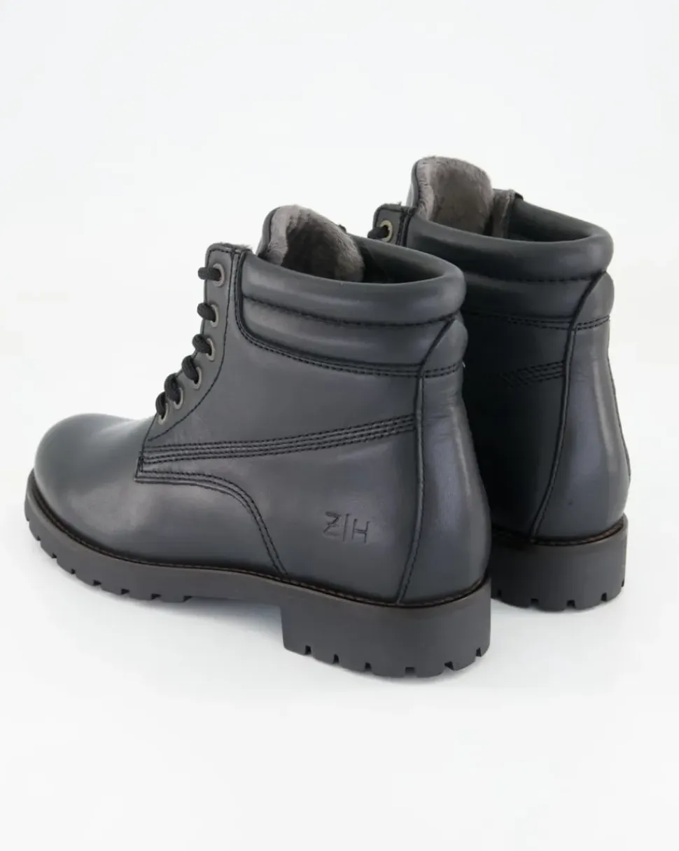 A7638-25 Stiefeletten in Schwarz