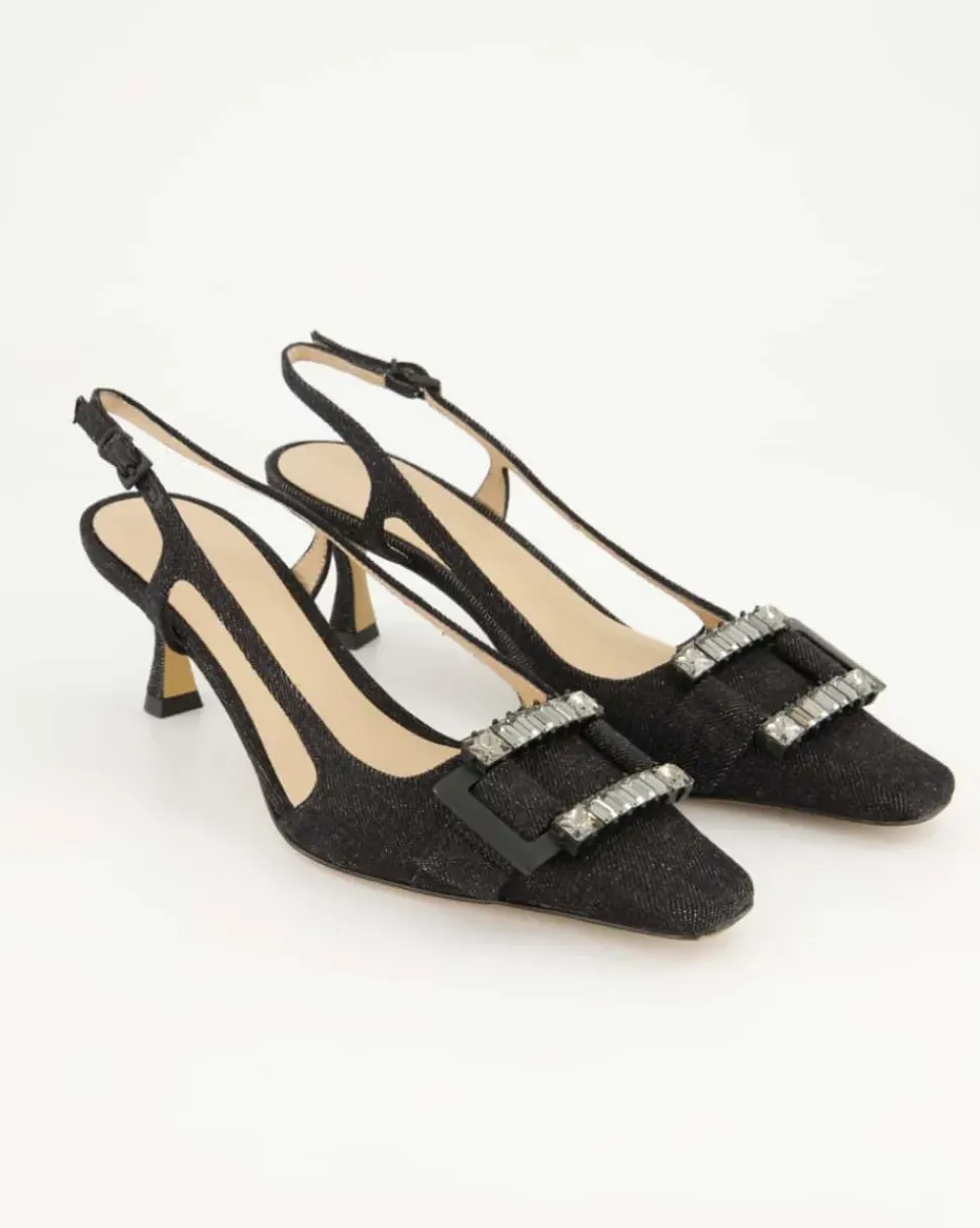 Atena Slingpumps in Schwarz