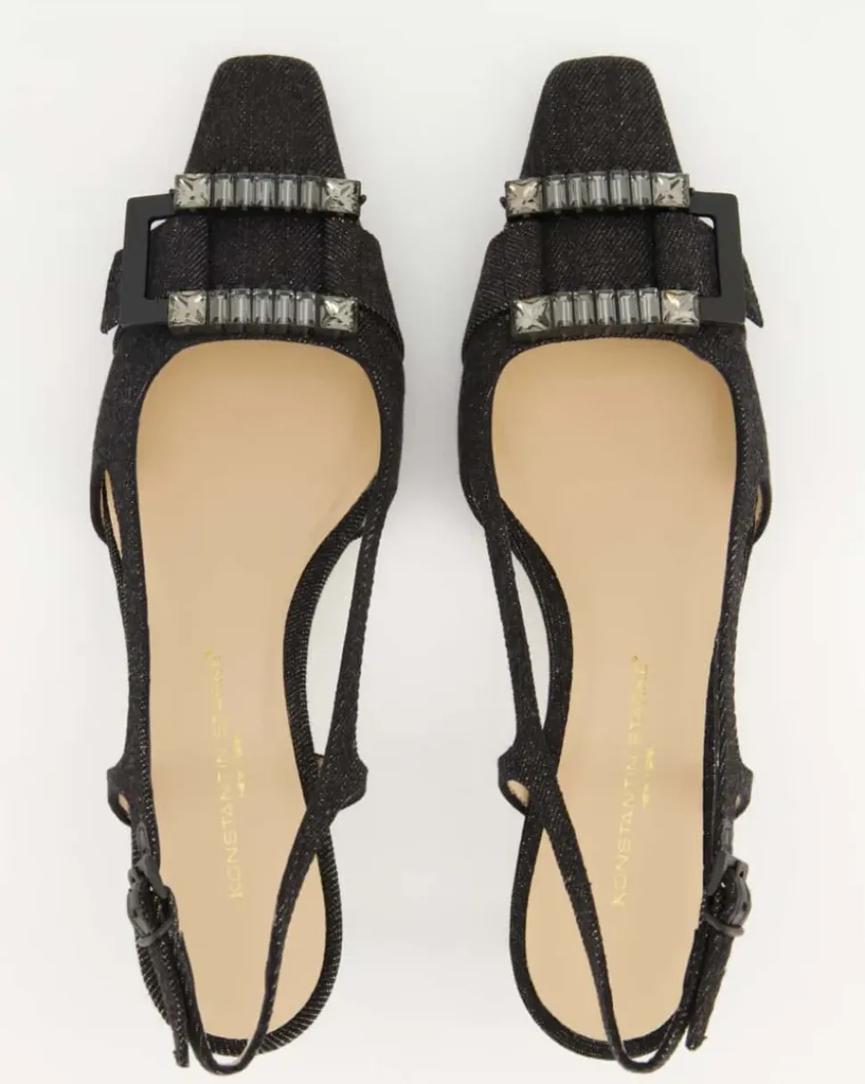 Atena Slingpumps in Schwarz