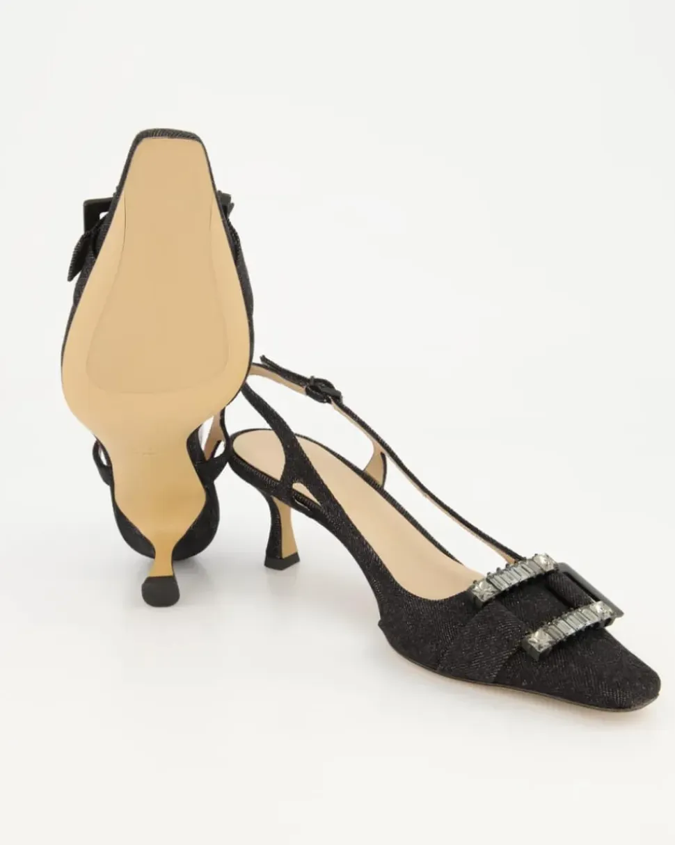 Atena Slingpumps in Schwarz