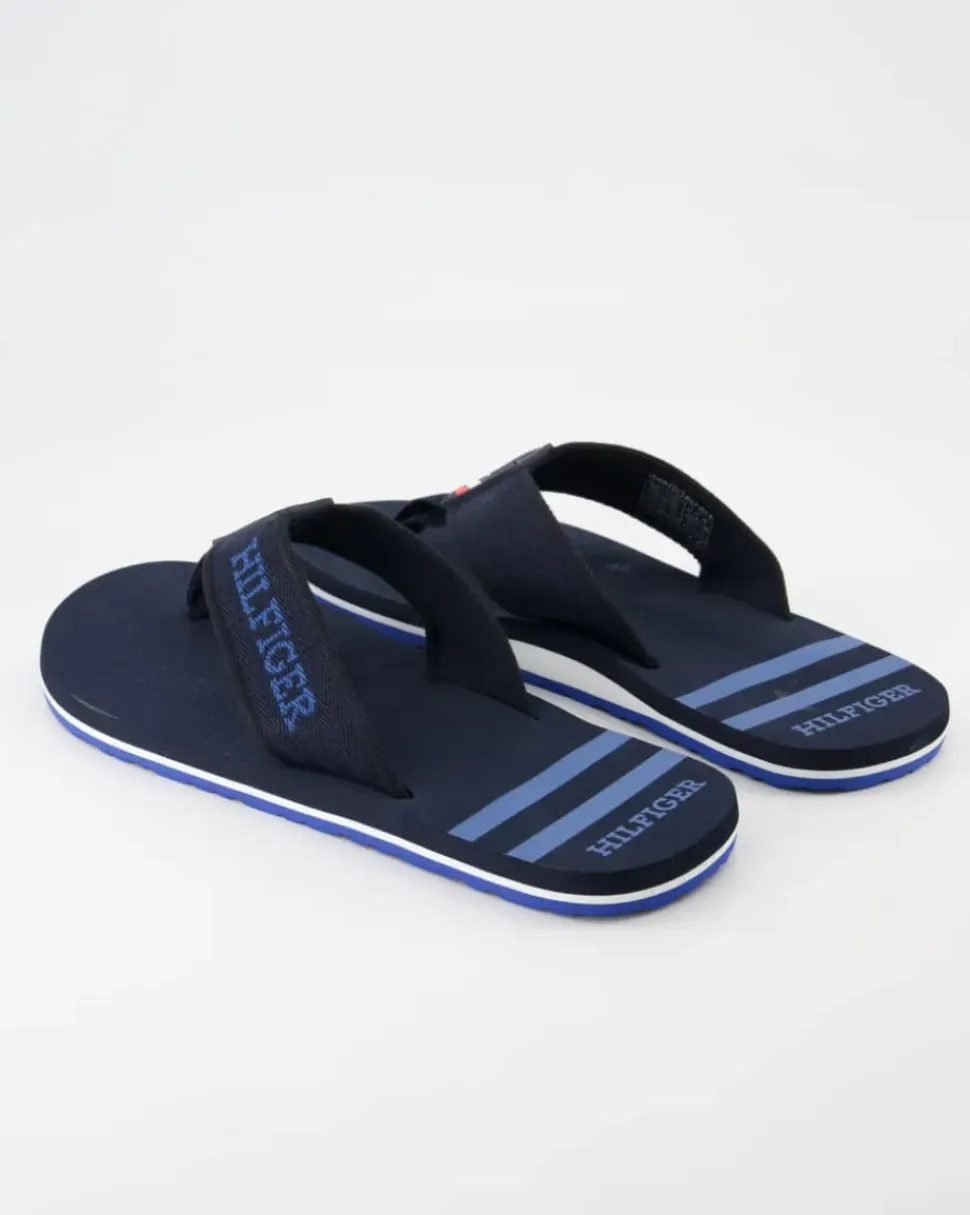 Beach Sandal Zehentrenner in Blau