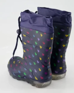 Blinking Hearts Gummistiefel in Blau