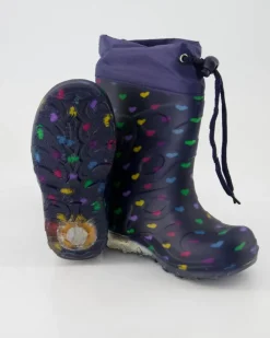 Blinking Hearts Gummistiefel in Blau