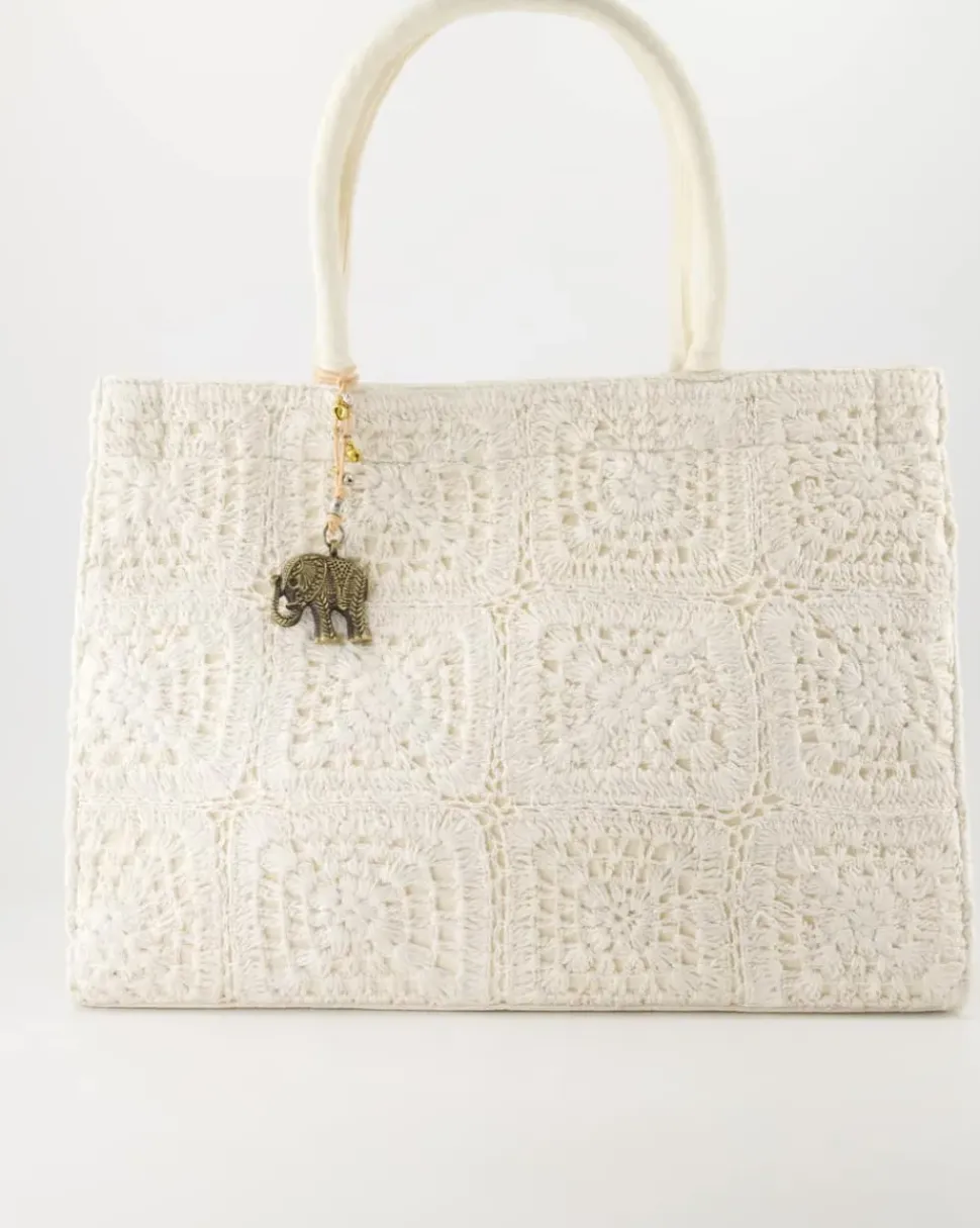 Book Tote Large Shopper in Beige