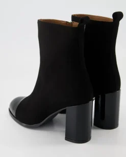 Camoscio Nero / Vernice Nero Stiefeletten in Schwarz