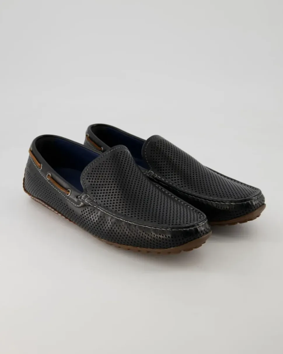 Carulio-706 Mokassins in Schwarz