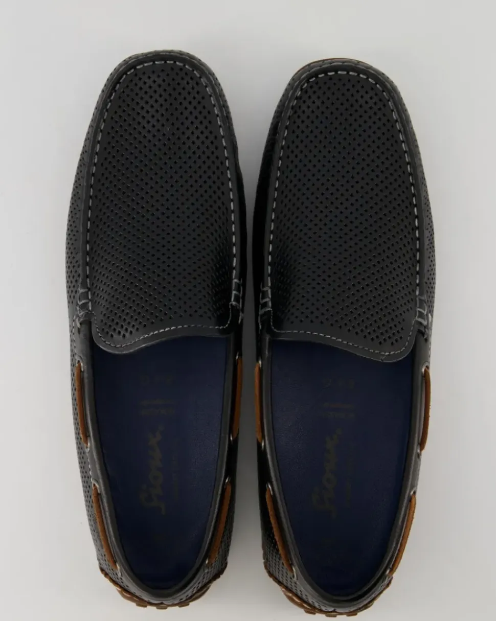 Carulio-706 Mokassins in Schwarz