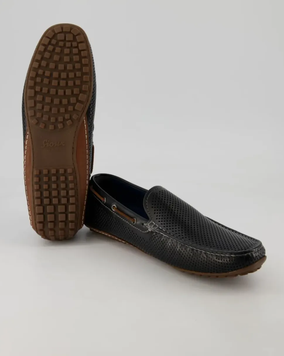 Carulio-706 Mokassins in Schwarz