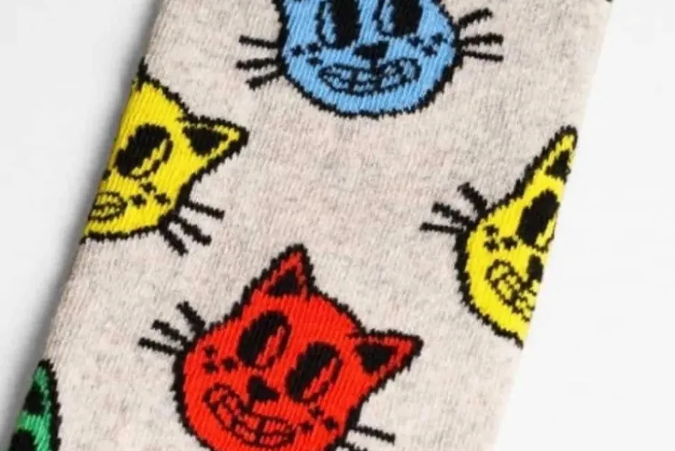 Cat Sock Socken in Mehrfarbig
