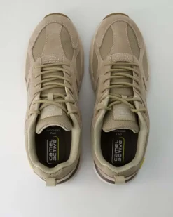 54CCA08 Schnürschuhe in Beige