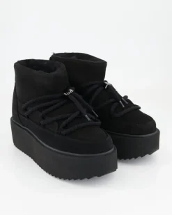 Classic Low Platform Stiefeletten in Schwarz