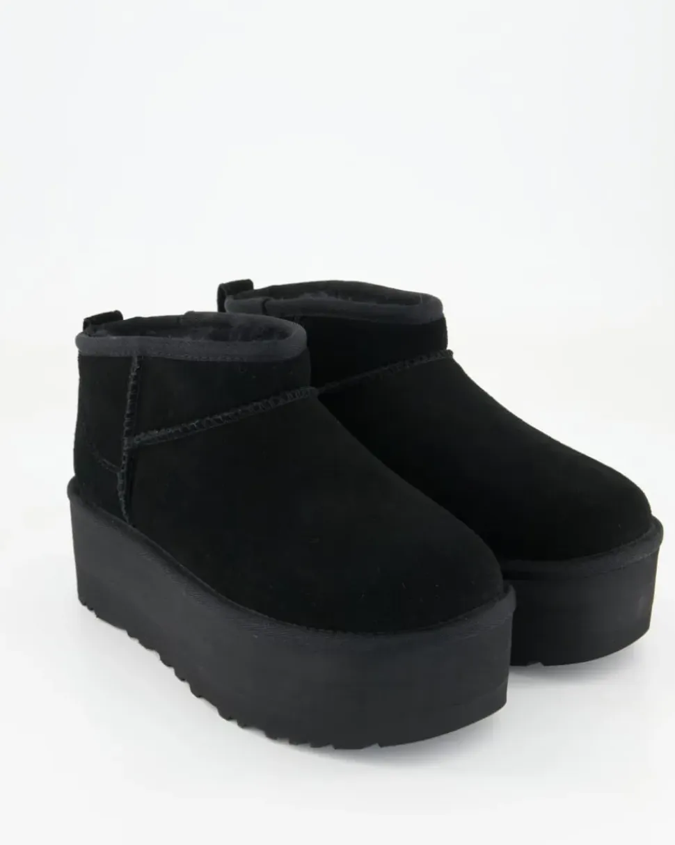 Classic Ultra Mini Platform Winterschuhe in Schwarz
