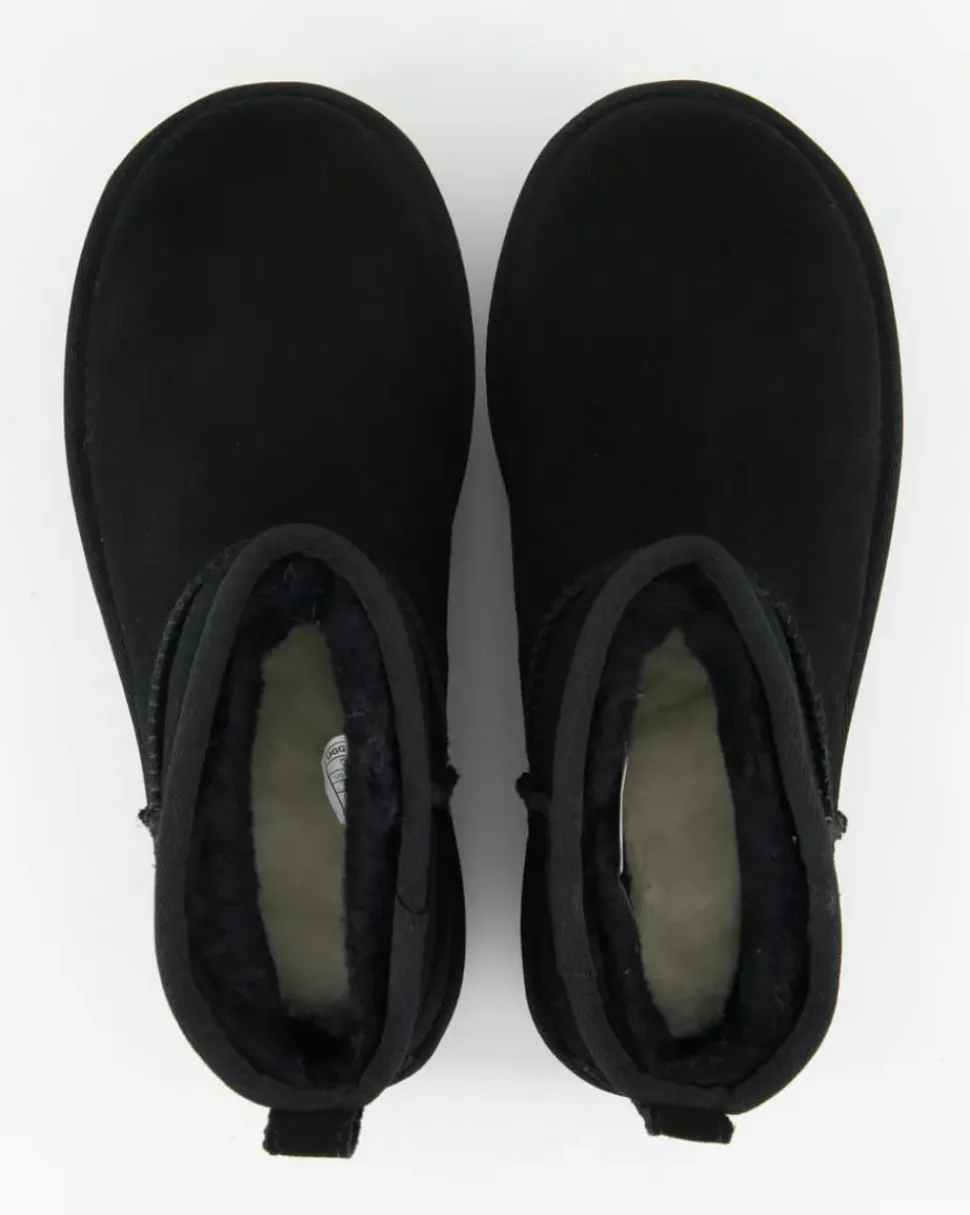 Classic Ultra Mini Platform Winterschuhe in Schwarz