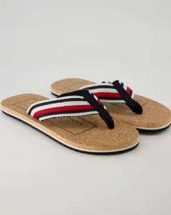 Cork Beach Sandal Zehentrenner in Blau