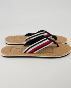 Cork Beach Sandal Zehentrenner in Blau