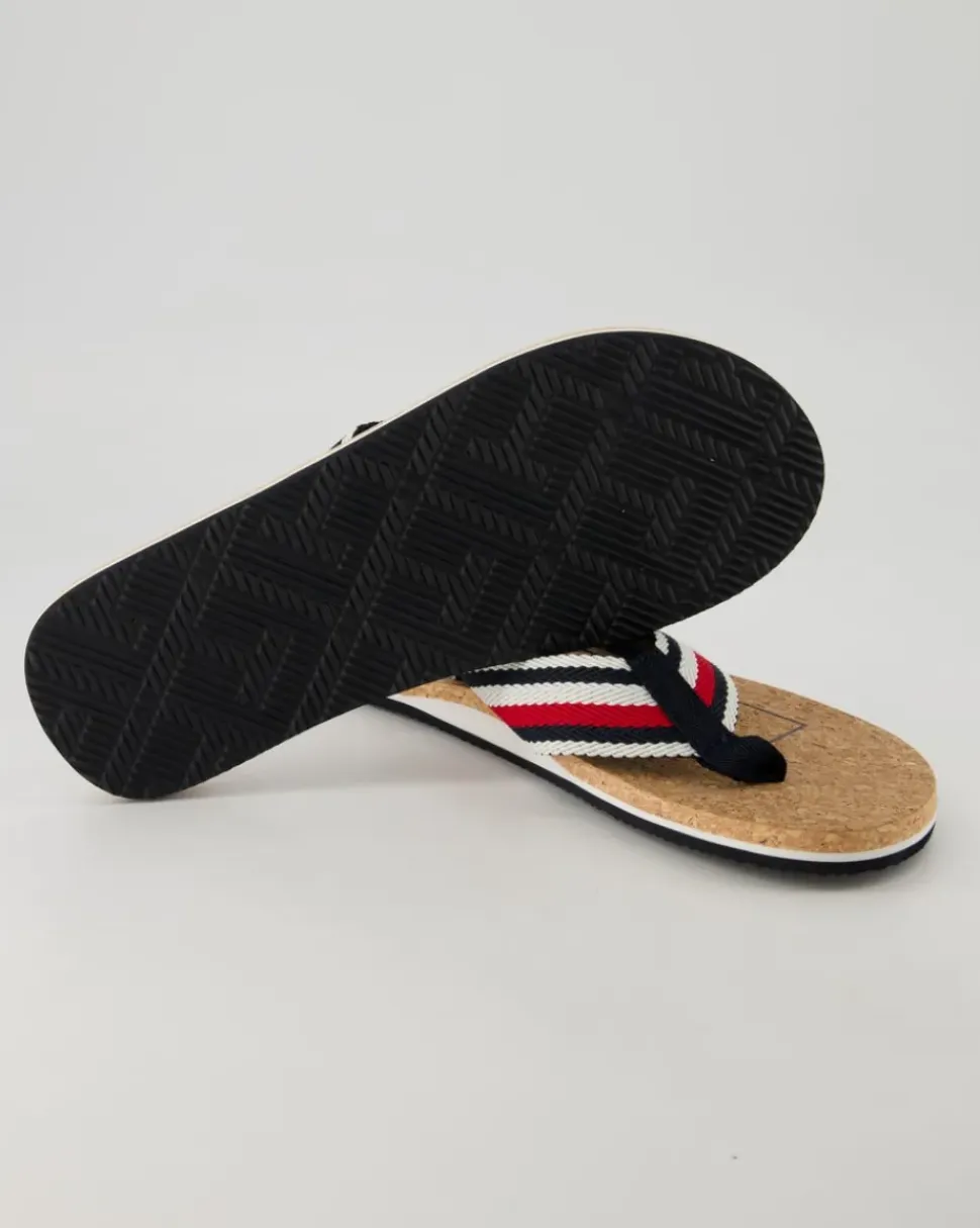 Cork Beach Sandal Zehentrenner in Blau