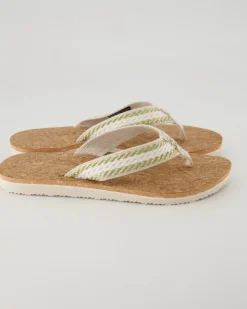 Cork Sandal Zehentrenner in Beige