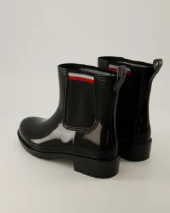Corporate Elastic Rainboot Stiefeletten in Schwarz