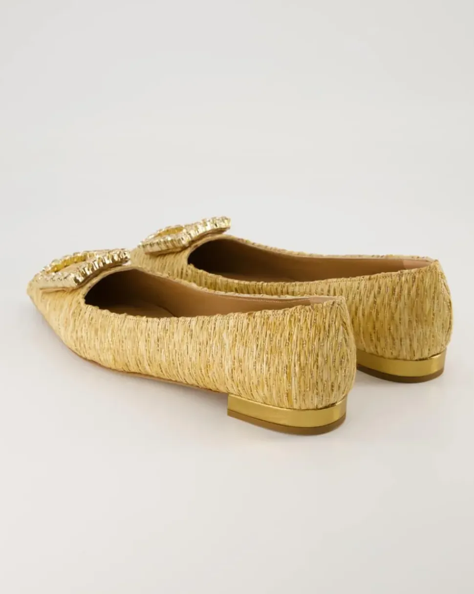 Diamond Ballerinas in Beige