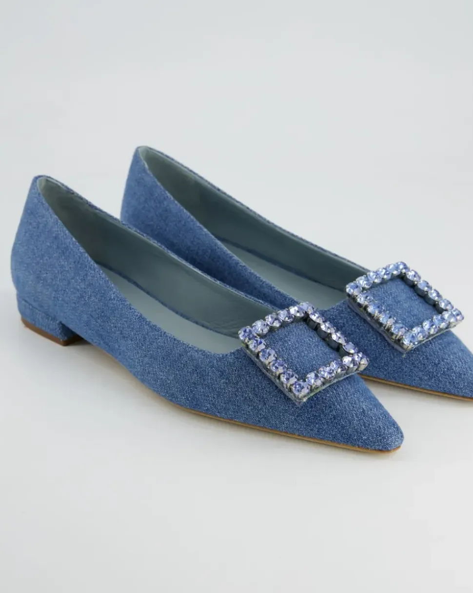 Diamond Ballerinas in Blau
