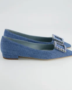 Diamond Ballerinas in Blau