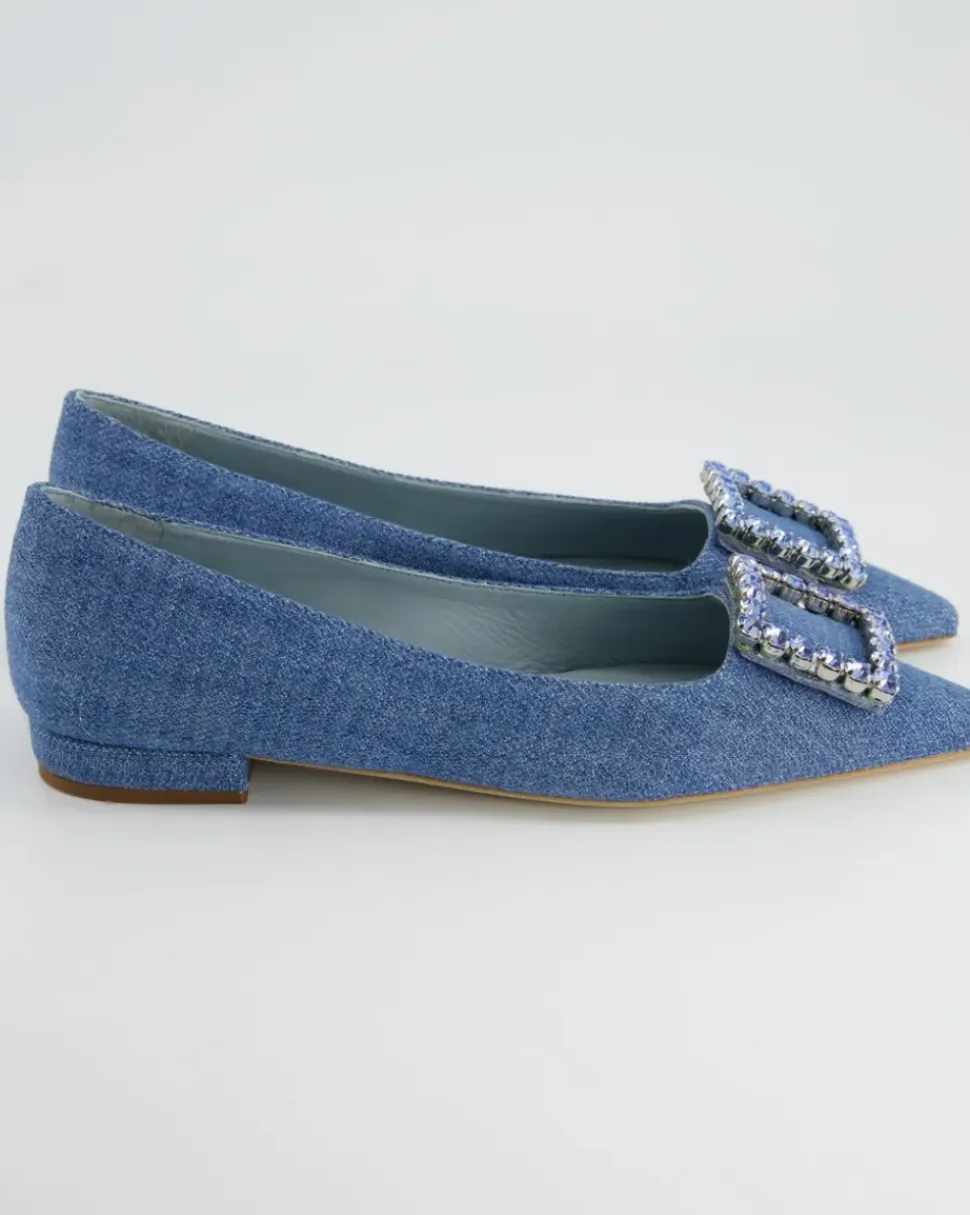 Diamond Ballerinas in Blau