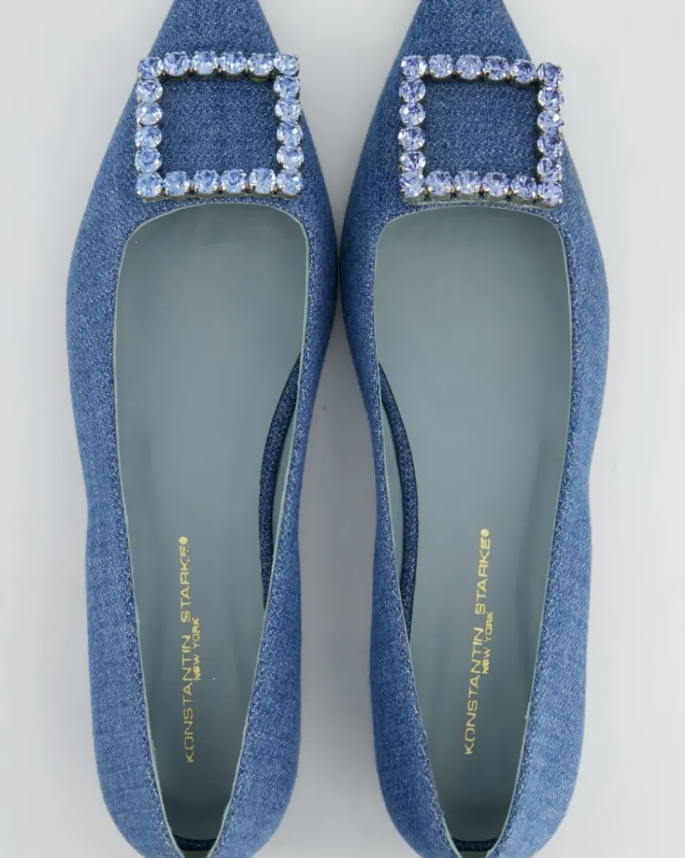 Diamond Ballerinas in Blau