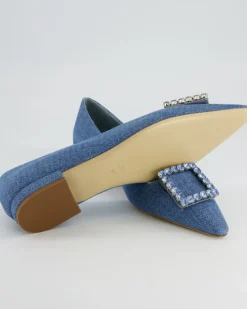 Diamond Ballerinas in Blau