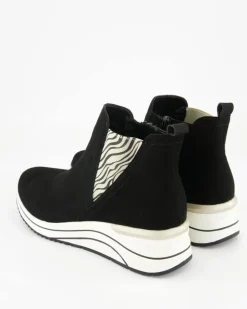 D0T75-03 Stiefeletten in Schwarz