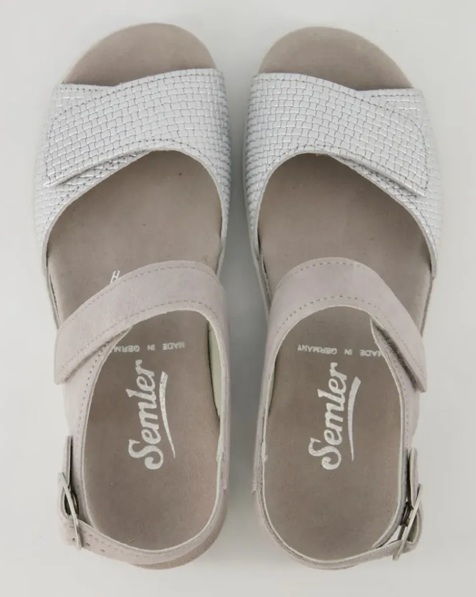 Dunja Sandalen in Grau