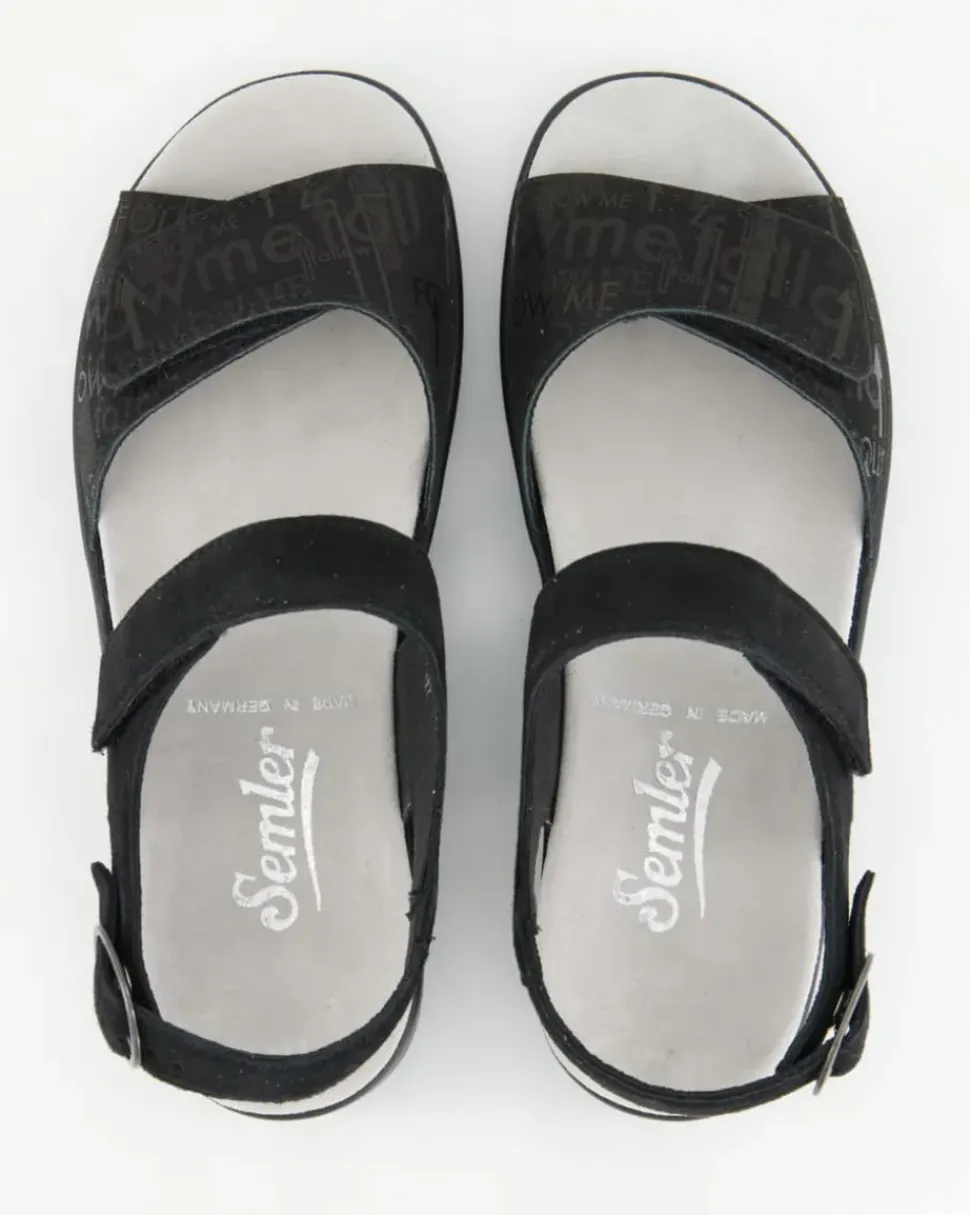 Dunja Sandalen in Schwarz
