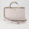 Eco Mietta Flap Handtasche in Beige