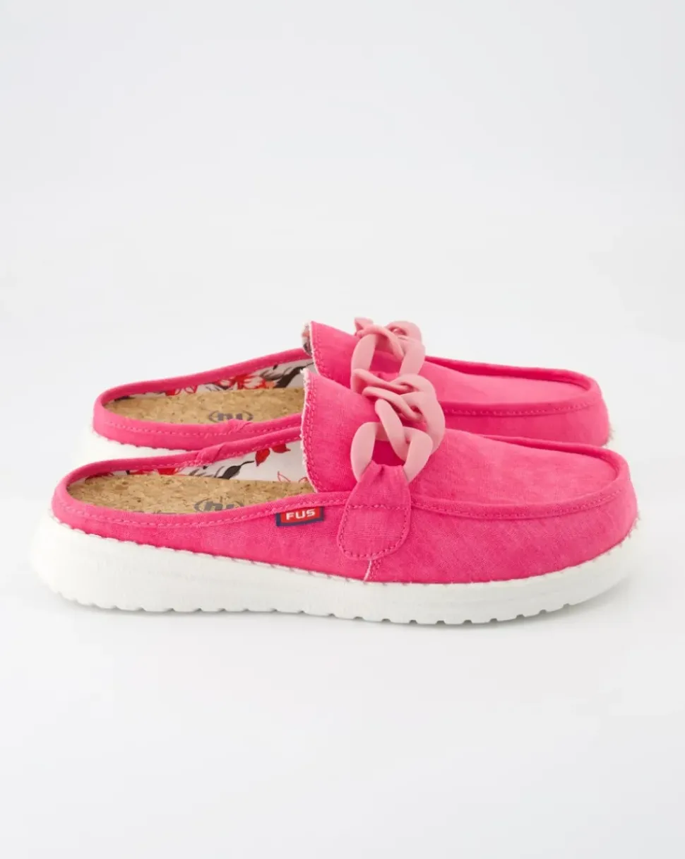 Ella washed Pantoletten in Pink